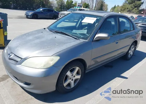 2004 Honda Civic Ex из США, поврежденный, VIN 2HGES26774H556292
